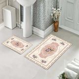 Pelangi Banyo Halısı Ikili Klozet Takımı Kaymaz Tabanlı (60 cm x 100 cm + 40 cm x 60 Cm) - 155 cm x 100 cm + 40 cm x 60 cm