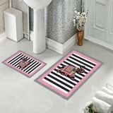 Pelangi Banyo Halısı Ikili Klozet Takımı Kaymaz Tabanlı (60 cm x 100 cm + 40 cm x 60 Cm) - 271 cm x 100 cm + 40 cm x 60 cm