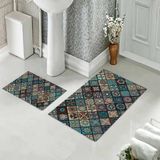 Pelangi Banyo Halısı Ikili Klozet Takımı Kaymaz Tabanlı (60 cm x 100 cm + 40 cm x 60 Cm) - 327 cm x 100 cm + 40 cm x 60 cm