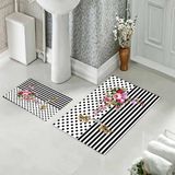 Pelangi Banyo Halısı Ikili Klozet Takımı Kaymaz Tabanlı (60 cm x 100 cm + 40 cm x 60 Cm) - 343 cm x 100 cm + 40 cm x 60 cm