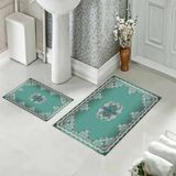 Pelangi Banyo Halısı Ikili Klozet Takımı Kaymaz Tabanlı (60 cm x 100 cm + 40 cm x 60 Cm) - 364 cm x 100 cm + 40 cm x 60 cm