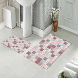 Pelangi Banyo Halısı Ikili Klozet Takımı Kaymaz Tabanlı (60 cm x 100 cm + 40 cm x 60 Cm) - 367 cm x 100 cm + 40 cm x 60 cm