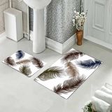 Pelangi Banyo Halısı Ikili Klozet Takımı Kaymaz Tabanlı (60 cm x 100 cm + 40 cm x 60 Cm) - 593 cm x 100 cm + 40 cm x 60 cm