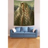 Pelangi Battaniyeli Mona Lisa Leke Tutmaz Kumaş Duvar Örtüsü Duvar Halısı Tapestry PNTR170, 35 x 50