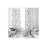 Pelangi Beyaz Çiçek Desenli Dijital Baskı Yıkanabilir Bebek Çocuk Odası Fon Perdesi, beyaz-çiçekli 140 x 240