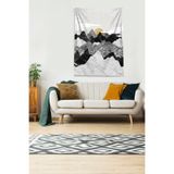 Pelangi Beyaz Güneşin Doğuşu Sunset Leke Tutmaz Kadife Kumaş Duvar Örtüsü Duvar Halısı Tapestry KWLL357, 35 x 50