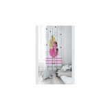 Pelangi Beyaz Prensen Ve Unicorn Desenli Dijital Baskı Yıkanabilir Bebek Çocuk Odası Fon Perdesi, pembe-beyaz 70 x 240