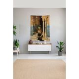 Pelangi Çok Renkli Siyahi Kapıkulu Leke Tutmaz Kadife Kumaş Duvar Örtüsü Duvar Halısı Tapestry DWLL422, 140 x 230