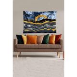 Pelangi Gezegenler Astronot Satürn Leke Tutmaz Kadife Dokulu Kumaş Duvar Örtüsü Duvar Halısı Tapestry WLL349, 140 x 140