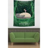 Pelangi Hayao Miyazaki Anime Komşum Totoro Leke Tutmaz Kumaş Duvar Örtüsü Duvar Halısı Tapestry PNTR178, 35 x 50