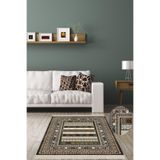Pelangi Kilim Desenli Etnik Dijital Baskı Yıkanabilir Kaymaz Taban Eskitme Salon Halı Ve Yolluk, Kahverengi 120 x 160, 4254241120160728