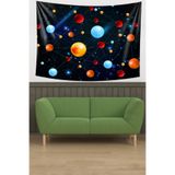 Pelangi Kimyasal Bağlar Atom Molekül Desen Leke Tutmaz Kadife Doku Kumaş Duvar Örtüsü Duvar Halısı Tapestry WLL190, 100 x 140