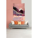 Pelangi Kızıl Ayın Serüveni Leke Tutmaz Kadife Kumaş Duvar Örtüsü Duvar Halısı Tapestry DWLL330, 100 x 140