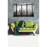 Pelangi Kule Gökdelenler Leke Tutmaz Kadife Dokulu Kumaş Duvar Örtüsü Duvar Halısı Tapestry WLL317, 70 x 100