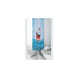Pelangi Mavi Gemicik Desenli Dijital Baskı Yıkanabilir Bebek Çocuk Odası Fon Perdesi, mavi-kırmızı 70 x 240