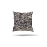 Pelangi Patchwork Çiçek Desenli Etnik Gizli Fermuarlı Yastık Kılıfı Kırlent Kılıfı Koltuk Yastık Kılıfı, Lacivert-Gri 45 x 45