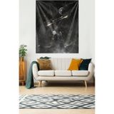 Pelangi The Lovers Leke Tutmaz Kadife Dokulu Kumaş Duvar Örtüsü Duvar Halısı Tapestry WLL094, 70 x 100