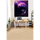 Pelangi Uzayda Sörf Yapan Astronot Leke Tutmaz Kadife Kumaş Duvar Örtüsü Duvar Halısı Tapestry WLLwd523, 140 x 230