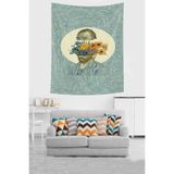 Pelangi Van Gogh Flower Leke Tutmaz Kumaş Duvar Örtüsü Duvar Halısı Tapestry GOGH41, 70 x 100