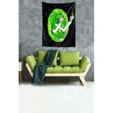 Pelangi Yıkanabilir Leke Tutmaz Mikropetek Kumaş Sessiz Tepki Duvar Örtüsü Duvar Halısı Tapestry WLL036, 100 x 140