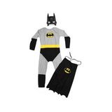 Pelerinli Batman Kostüm + Maske - Batman Kostümü - Batman Cosplay - Batman Tulum
