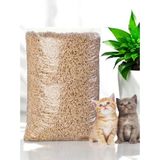 Pelet Kedi Kumu Net 15 kg - 30 lt - Topaklanmayan %100 Organik Çam Peleti Kedi Kumu