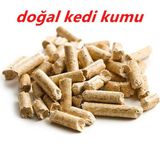 Pelet Kedi Kumu Net 20 kg - 40 lt - Topaklanmayan %100 Organik Çam Peleti Kedi Kumu