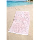Pelicano |%100 Pamuk Saçaklı Plaj Havlusu | 80x150 cm (Kırmızı) Kırmızı
