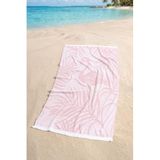 Pelicano |%100 Pamuk Saçaklı Plaj Havlusu | 80x150 cm (Kırmızı) Kırmızı