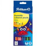Pelikan 12li Kuru Boya Kalem Renkli Kurşun Kalem