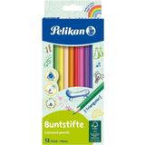 Pelikan 12li Üçgen Kuru Boya