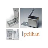 Pelikan 21700 Raylı Dolap İçi Çöp Kovası 16 Lt Krom