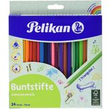 Pelikan 24lü Üçgen Kuru Boya