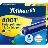 Pelikan 301176 4001 Küçük Royal Mavi 6'lı Dolma Kalem Kartuşu