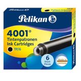 Pelikan 4001-301218 6'lı Siyah Dolmakalem Tüpü