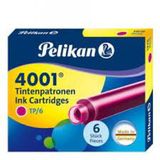 Pelikan 4001 6 lı Pembe Dolma Kalem Kartuşu
