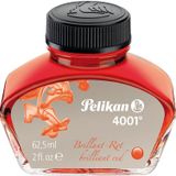 Pelikan 4001 62.5 ml Kırmızı Dolma Şişe Kalem Mürekkep