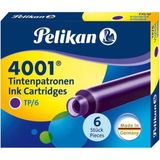 Pelikan 4001 Dolma Kalem Kartuşu Mor 6'lı - Menekşe