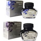 Pelikan 4001 Dolma Kalem Mürekkebi 30 ml 1 Siyah 1 Mavi