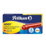 Pelikan 4001 Kırmızı Uzun Dolmakalem Kartuşu