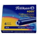 Pelikan 4001 Royal Dolma Kalem Kartuşu Mavi Küçük Pl-301176-Ktma 6 Lı Paket