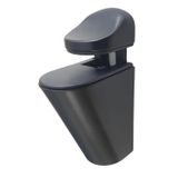 Pelikan Ayarlanabilir Etajer Cam Tutucu Ahşap Raf Tutucu Cam Etejeri Metal Vidalı Siyah ( 4 Adet)