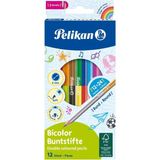 Pelikan Çift Uçlu Kuru Boya Kalemi (12 Kalem=24 Renk)
