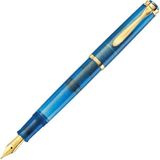 Pelikan Classic Special Edition M200 Golden Lapis Dolma Kalem B Uç - Mavi