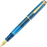 Pelikan Classic Special Edition M200 Golden Lapis Dolma Kalem Ef Uç - Mavi