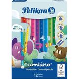 Pelikan Combino 12LI Jumbo Üçgen Kuru Boya - 41 Delft Blue