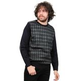 Pelikan Desenli Bisiklet Yaka Kazak, M, 8015720177309, Füme, Erkek