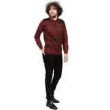 Pelikan Desenli Dirsek Detaylı Polo Yaka Kazak, M, 8015720177429, Bordo, Erkek