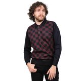 Pelikan Desenli Polo Yaka Kazak, M, 8015720177428, Bordo, Erkek
