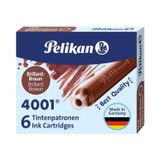 Pelikan Dolma Kalem Kartuşu 6'lı - Kahverengi